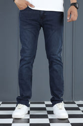 TrueForm Slim Fit Turbo Jeans In Berry Blue
